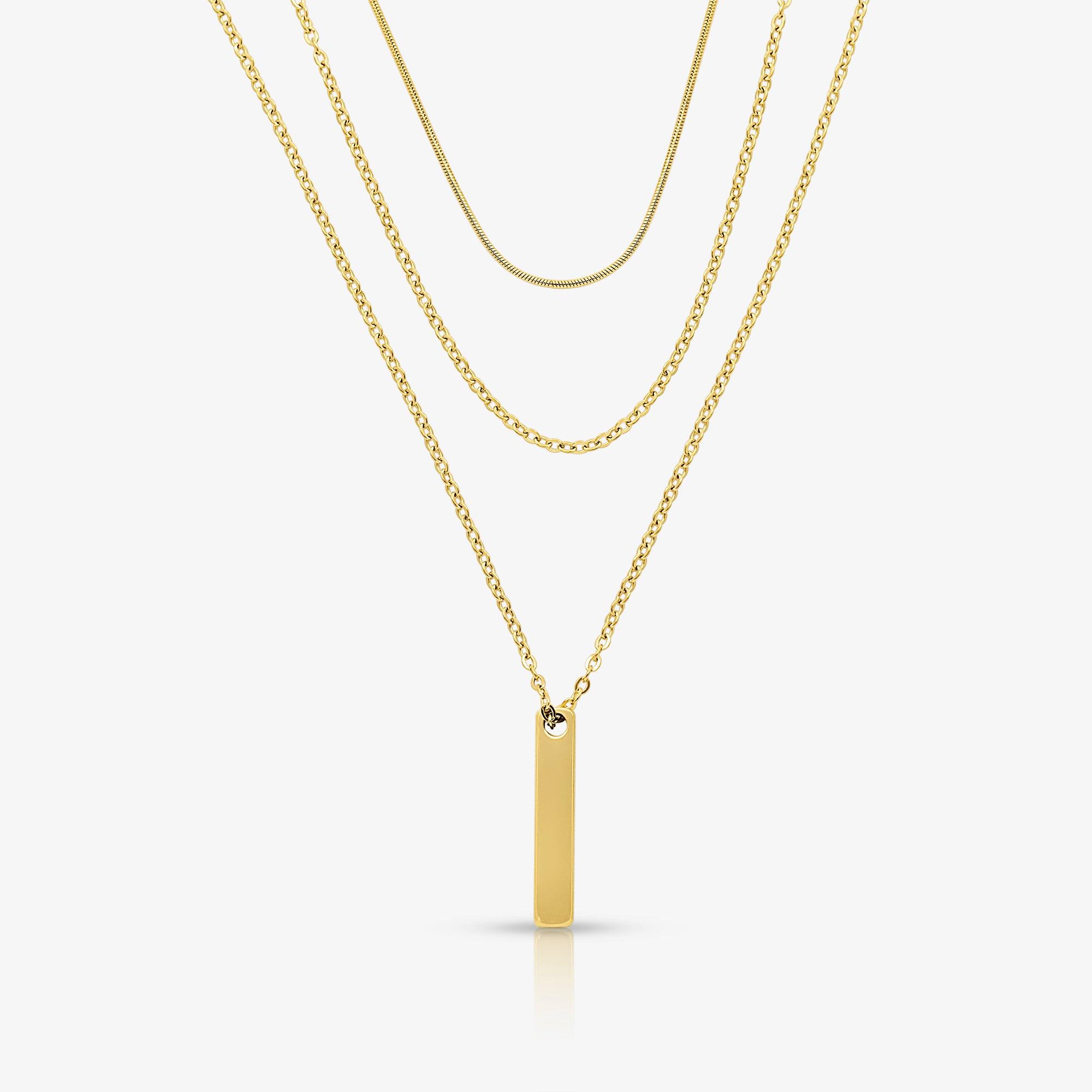 Evry Jewels That Girl Necklace 3 Piece Set