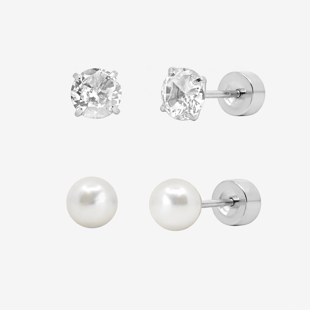 Evry Jewels Flat Back Earrings Set Collection