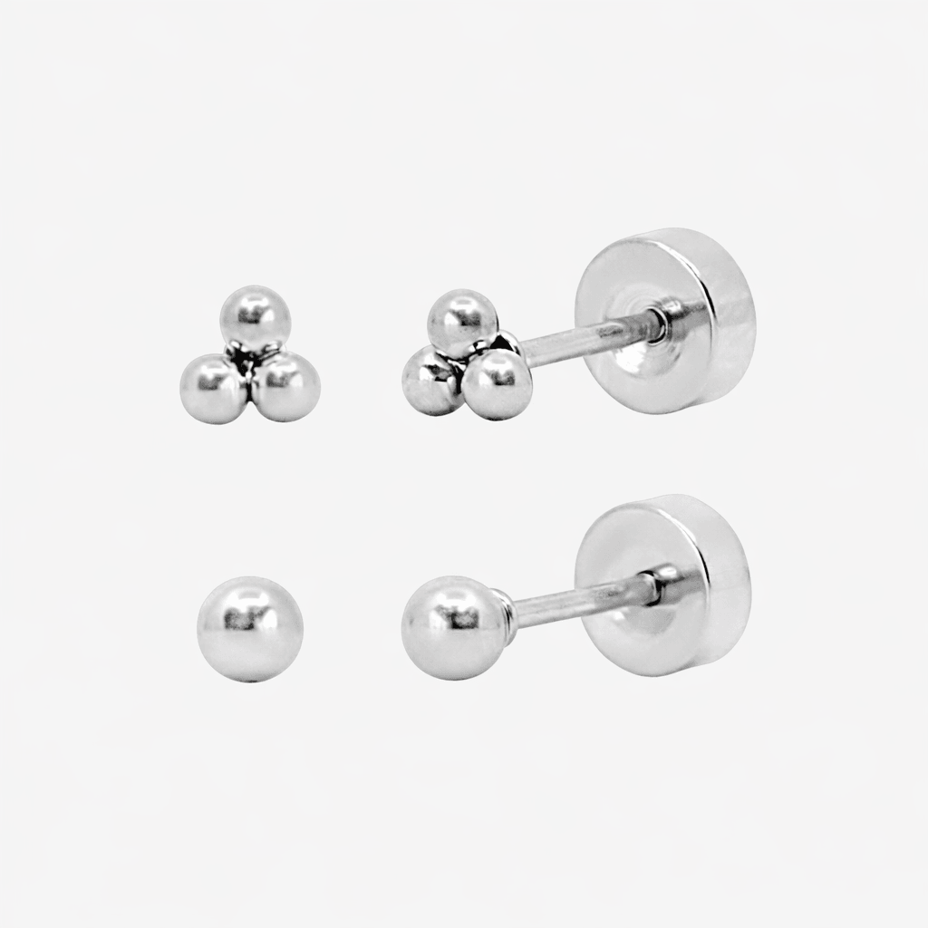 Evry Jewels Flat Back Earrings Set Collection